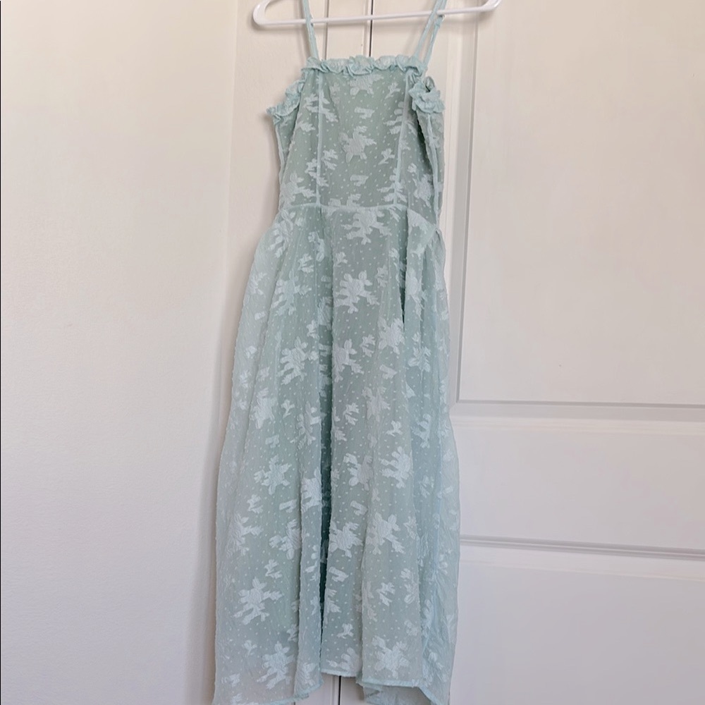 Elegant mint Midi Dress
